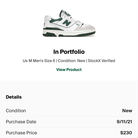 New balance 550 White/Green/Gray - Picture 6 of 6